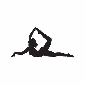 Yoga Woman Zen Gymnast Sign Sticker Decal