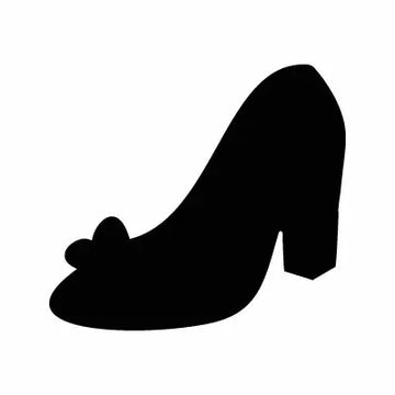 Woman Shoe Sign Sticker Decal