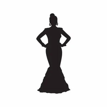 Woman Dress Fashion Sign Sticker Decal
