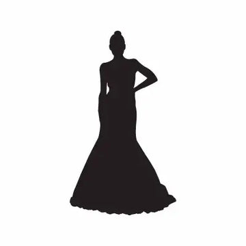 Woman Dress Fashion Sign Sticker Decal