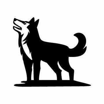 Wolf Pup Baby Dog Animal Sign Sticker Decal
