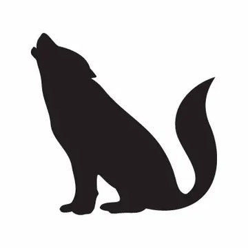 Wolf Dog Howl Animal Sign Sticker Decal