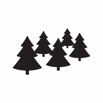 Pine Tree Forest Woods Sign Sticker Decal