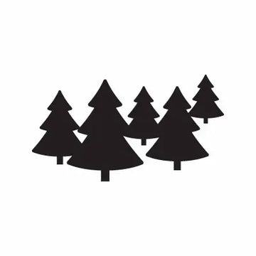 Pine Tree Forest Woods Sign Sticker Decal
