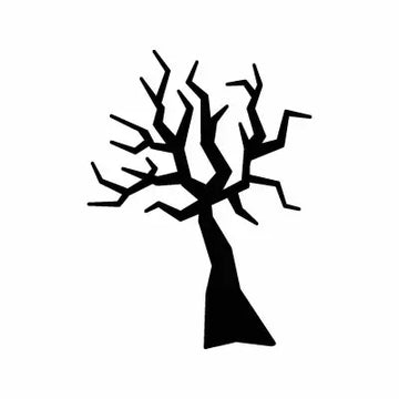 Tree Scary Halloween Dead Sign Sticker Decal