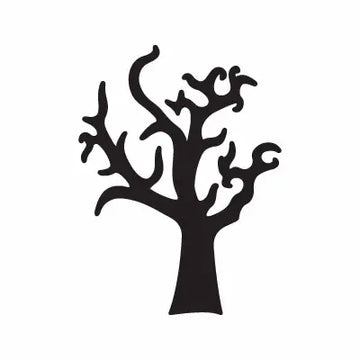 Tree Scary Halloween Dead Sign Sticker Decal