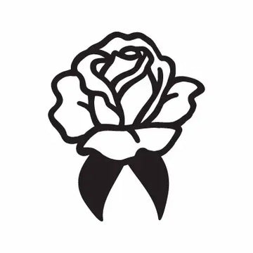 Rose Bud Flower Plant Sign Sticker Decal