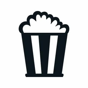Popcorn Movie Food Sign Sticker Decal