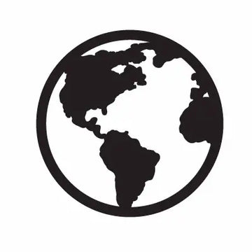 Planet Erath Globe Map Sign Sticker Decal