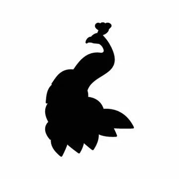 Peacock Bird Animal Sign Sticker Decal