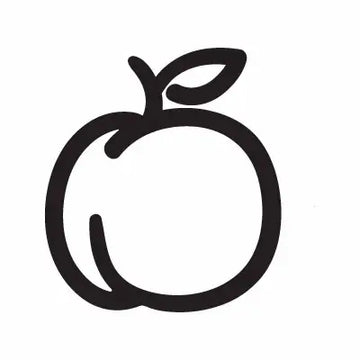 Peach Fruit Food Sign Sticker Decal