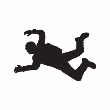 Sky Diving Paratrooper Sport Sign Sticker Decal