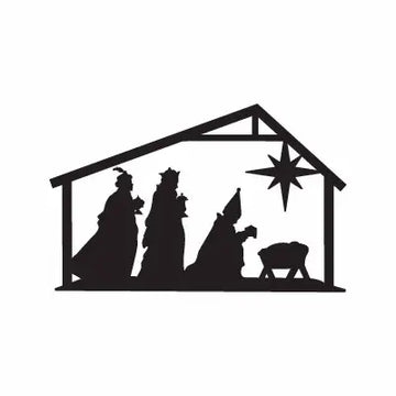 Nativity Jesus Star Sign Sticker Decal