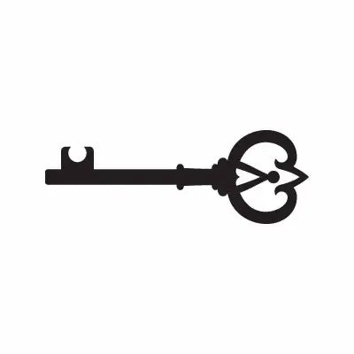 Key Lock Unlock Door Gate Sign Sticker Decal