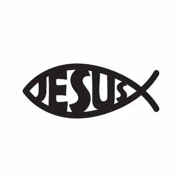 Fish Ocean Beach Sea Jesus Christ Animal Sign Sticker Decal