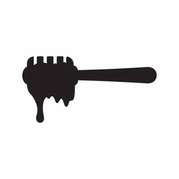 Honey Dipper Bee Stick Food Sign Sticker Decal