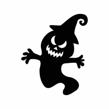Ghost Halloween Sign Sticker Decal