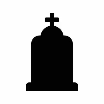 Tombstone Grave Halloween Sign Sticker Decal
