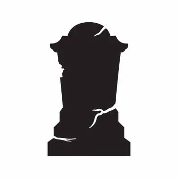 Tombstone Grave Halloween Sign Sticker Decal