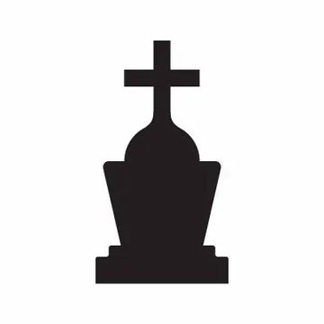Tombstone Grave Halloween Sign Sticker Decal