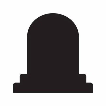 Tombstone Grave Halloween Sign Sticker Decal