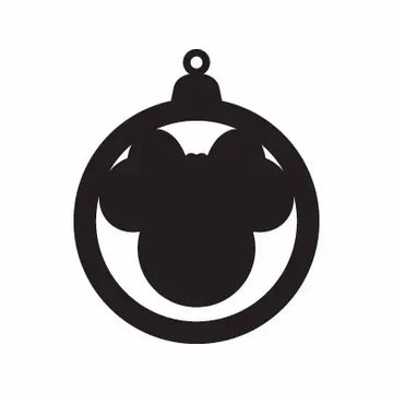 Globe Mouse Animal Christmas Sign Sticker Decal