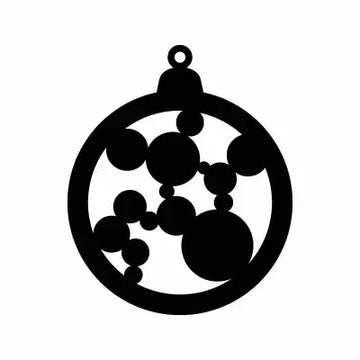 Globe Christmas Sign Sticker Decal