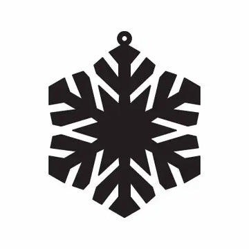Globe Snowflake Sign Sticker Decal