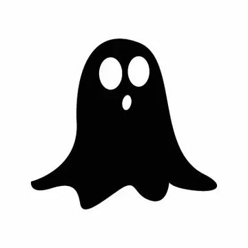 Ghost Halloween Sign Sticker Decal