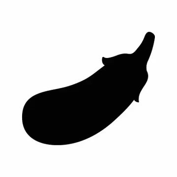 Eggplant Plant Food Sign Sticker Decal
