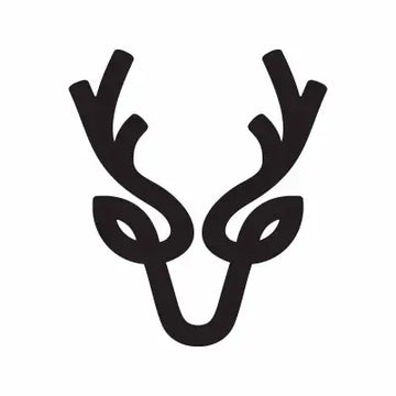 Deer Animal Christmas Sign Sticker Decal