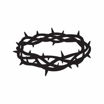 Crown Thorns Jesus Sign Sticker Decal