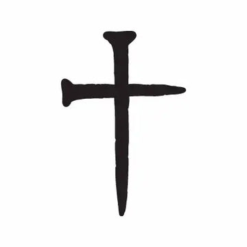 Cross Nails Jesus Christ Sign Sticker Decal