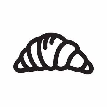 Bakery Croissant Food Sign Sticker Decal