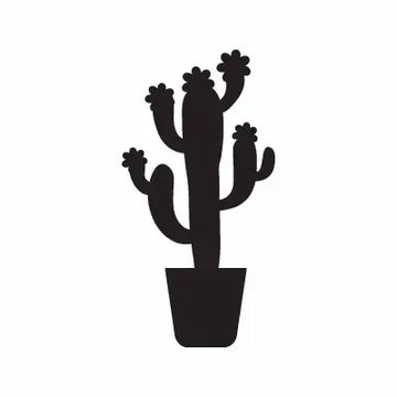 Cactus Plant Sign Sticker Decal