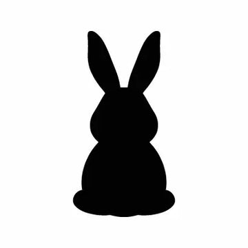 Bunny Easter Animal Sign Sticker Decal