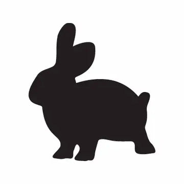 Bunny Easter Animal Sign Sticker Decal