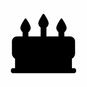 Cake Birthday Candle Food Sign Sticker Decal