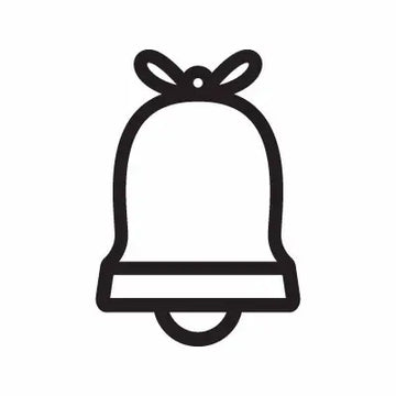 Bell Christmas Sign Sticker Decal