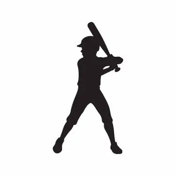 Baseball Batter Sport Sign Sticker Decal