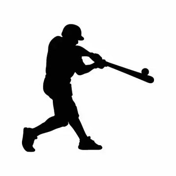 Baseball Batter Sport Sign Sticker Decal