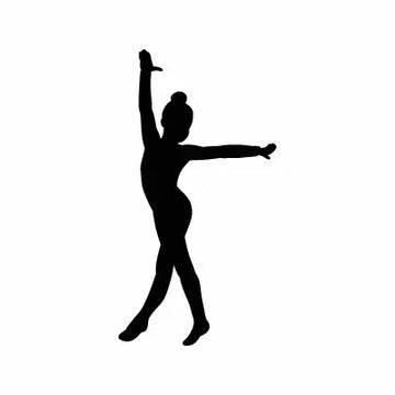 Ballet Girl Sign Sticker Decal
