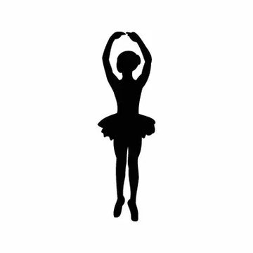 Ballet Girl Tutu Sign Sticker Decal