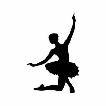 Ballet Girl Tutu Sign Sticker Decal