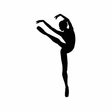 Ballet Girl Tutu Sign Sticker Decal