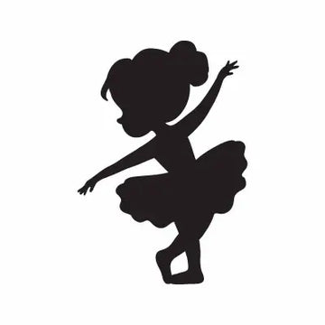 Ballet Girl Sign Sticker Decal