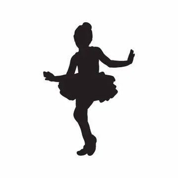 Ballet Girl Tutu Sign Sticker Decal