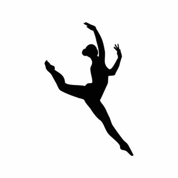 Ballet Girl Sign Sticker Decal