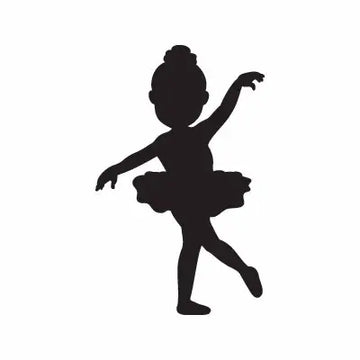 Ballet Girl Tutu Sign Sticker Decal