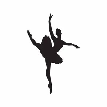 Ballet Girl Tutu Sign Sticker Decal
